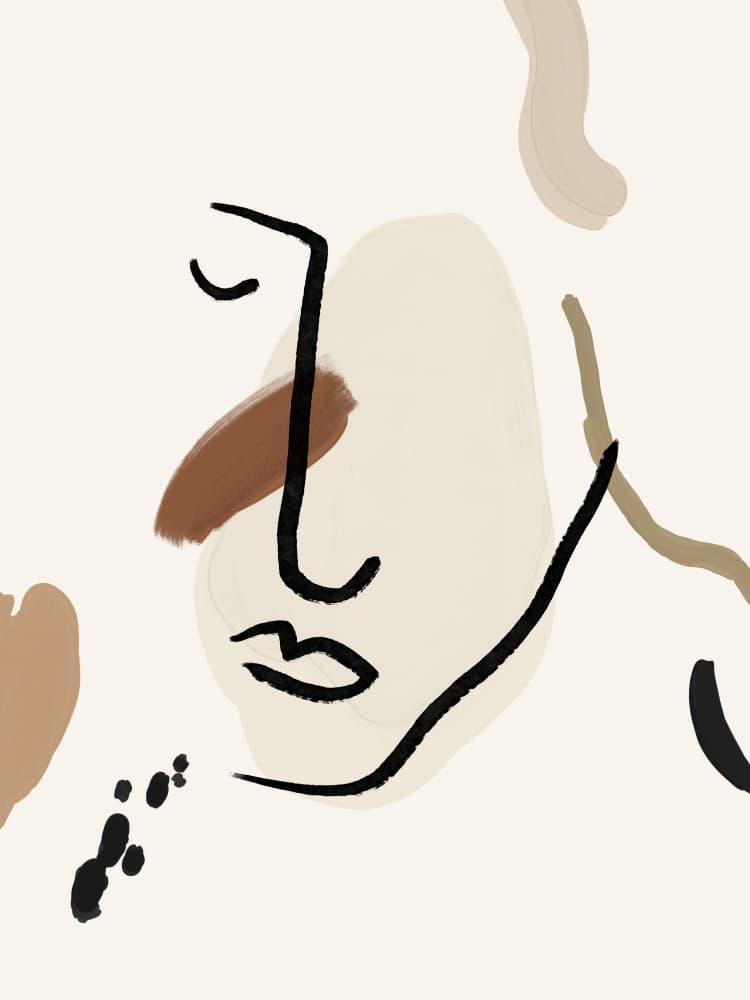 Whispers in Lines by Treechild — canvas wall art