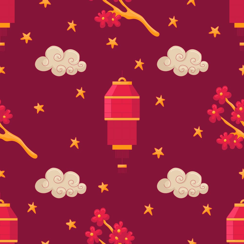 Chinese New Year Lanterns by Marika Barsrsind β canvas wall art