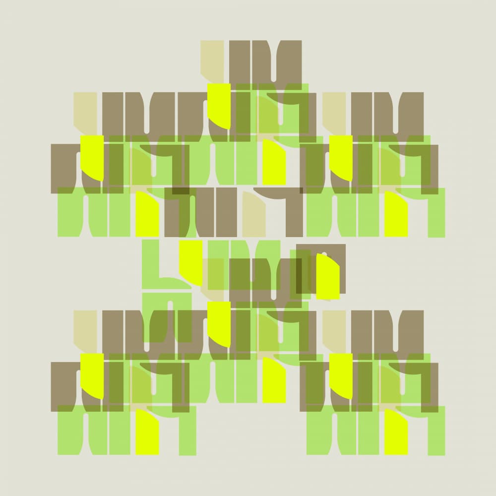 Layered Abstract Shapes by Leigh Bagley — canvas wall art