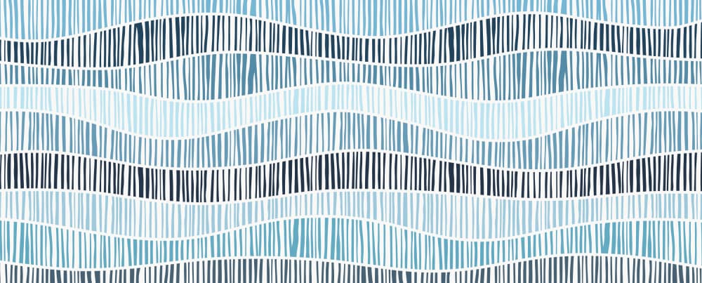 Abstract Blue Waves by Vitor Costa — canvas wall art
