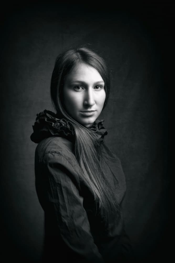 Pensive Woman Gaze by Ruth Franke — canvas wall art