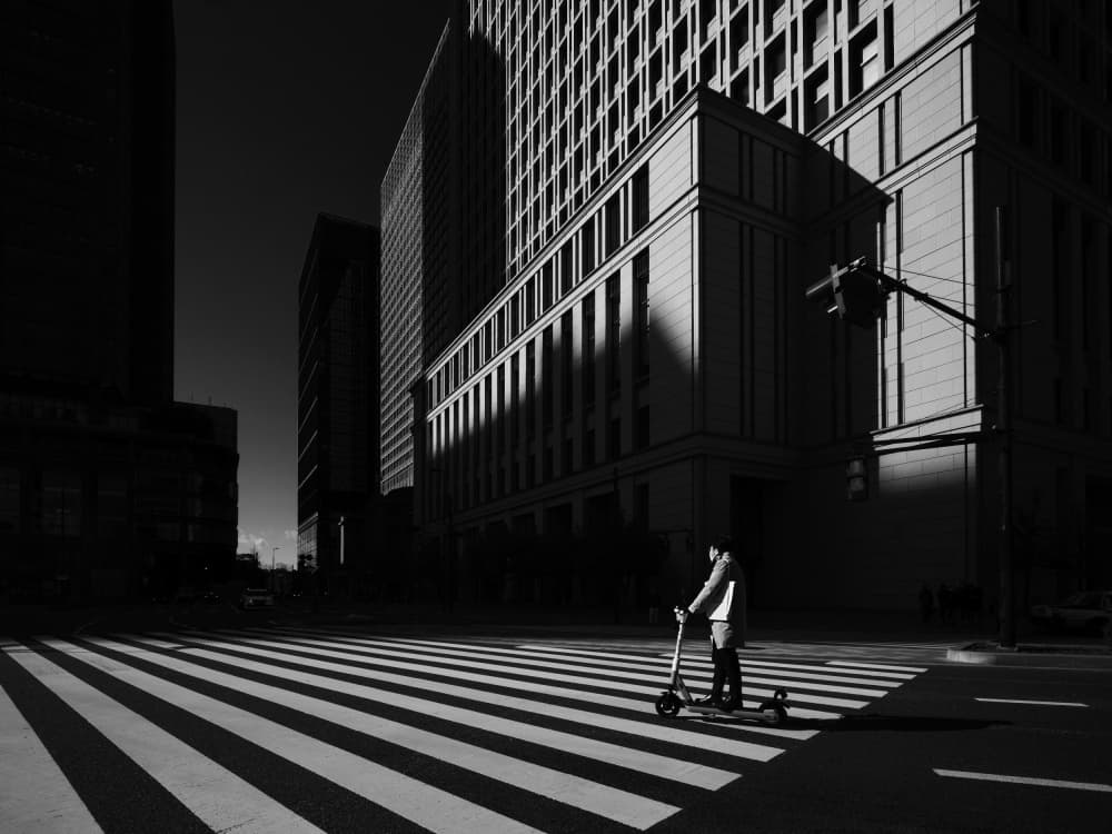 Lost in an empty city by Yasuhiro Takachi — canvas wall art