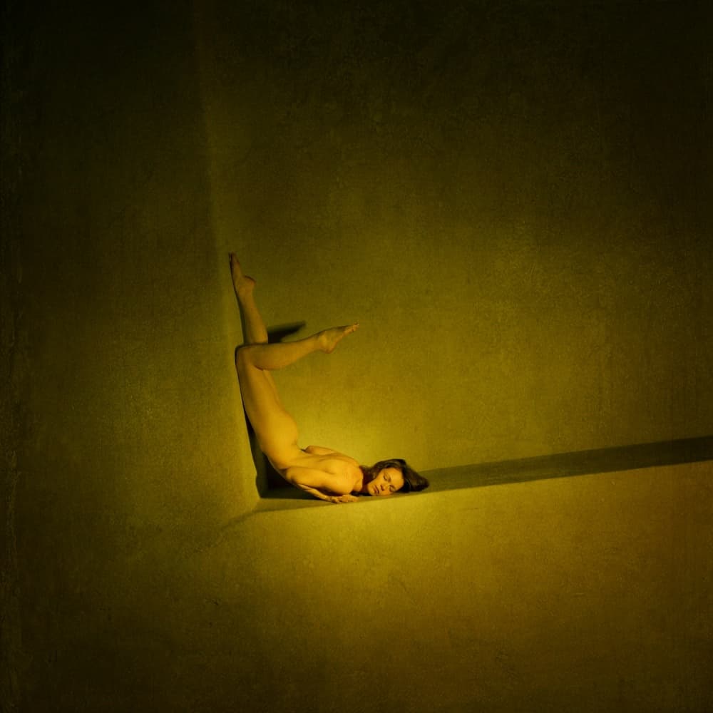 Elegant Nude Pose by Yaroslav Vasiliev-Apostol — canvas wall art
