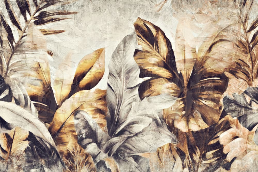 Earthy Tropical Foliage by Rafal Kulik — canvas wall art