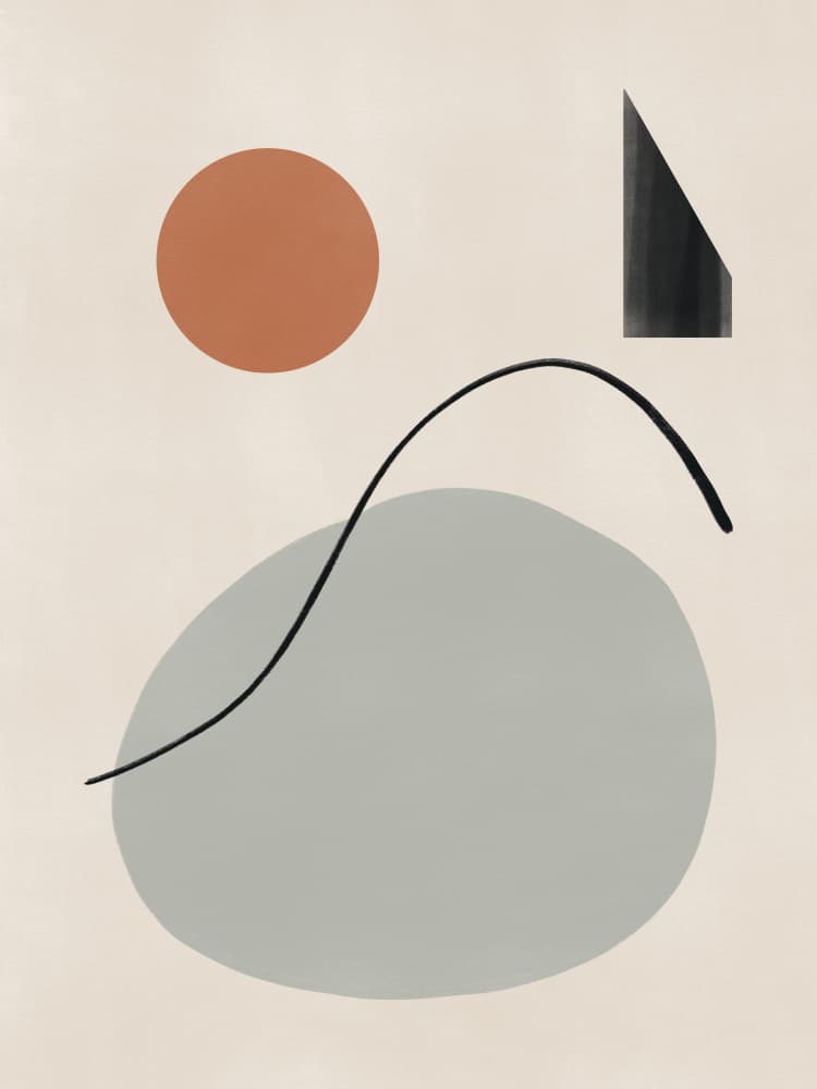 Organic Shapes and Forms by Little Dean — canvas wall art