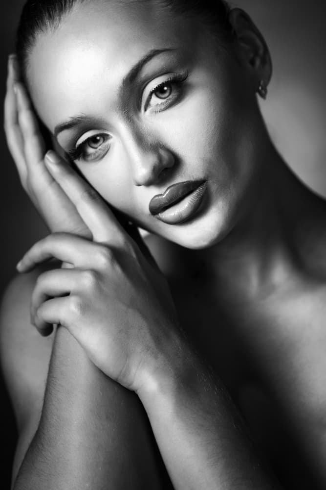 Dramatic Beauty Portrait by Hardik Pandya — canvas wall art