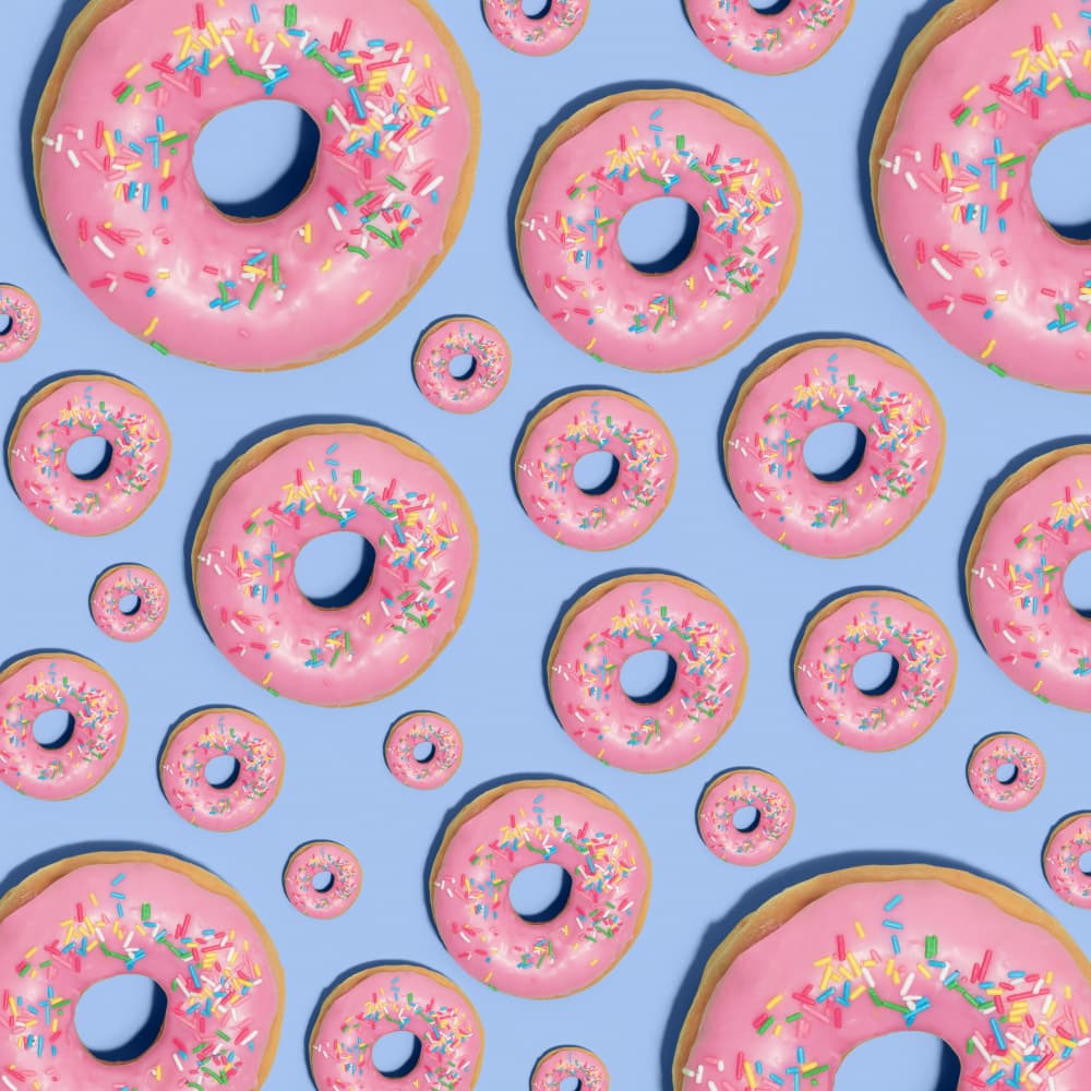 Sweet Pink Donuts