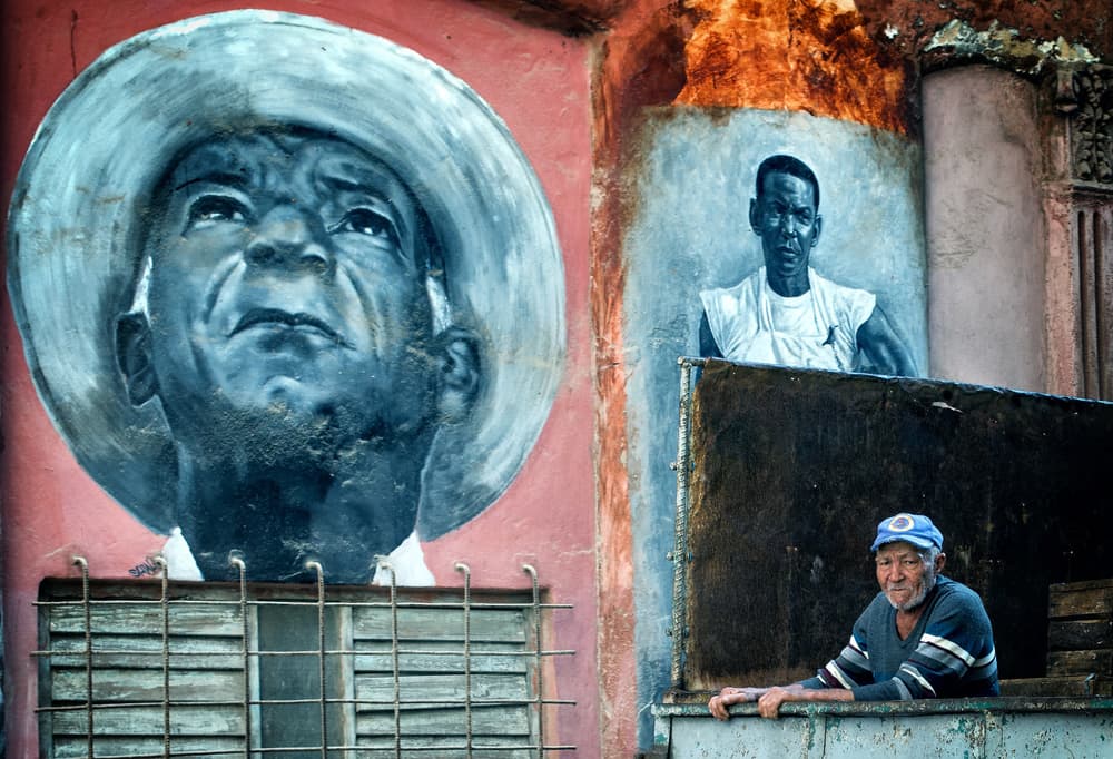 Old Man Street Art by Baris Akpinar — canvas wall art