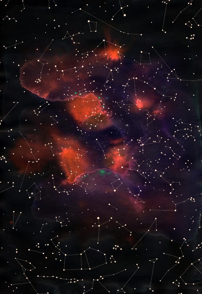 Deep Space Constellations by Florent Bodart — canvas wall art