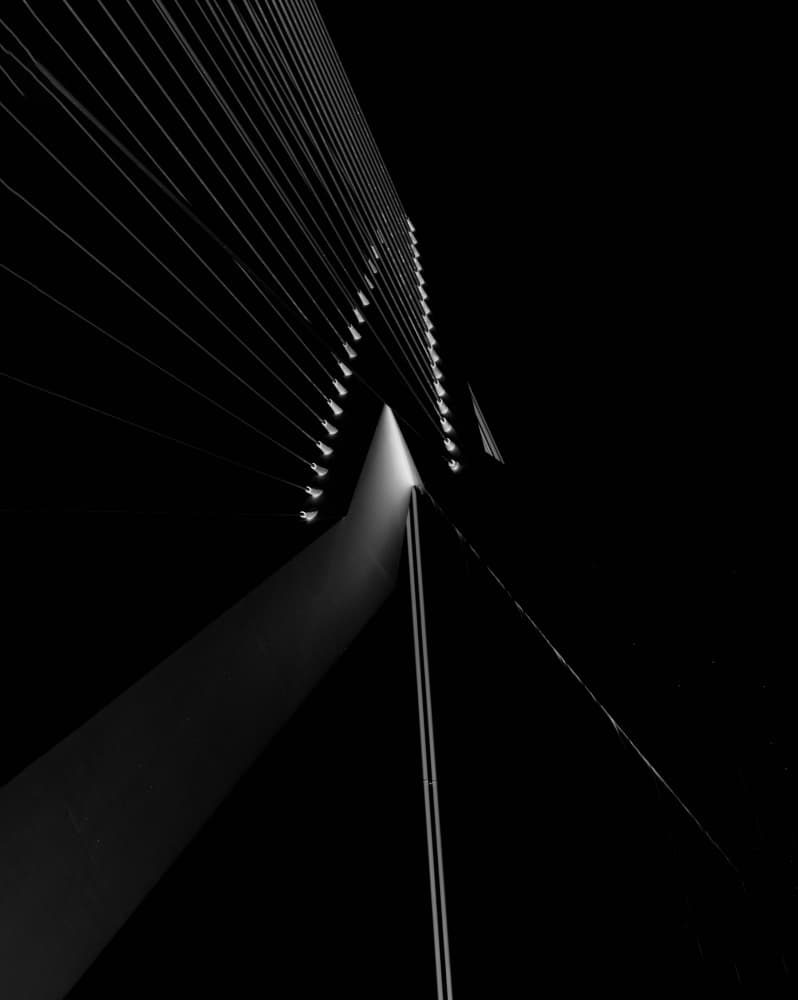 Modern Bridge Lines by Fred Louwen — canvas wall art