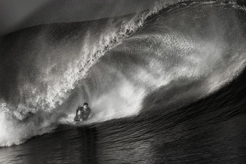 Deep Ocean Barrel Ride by Mathilde Guillemot — canvas wall art