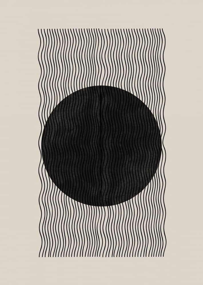 Wave Eclipse by THE MIUUS STUDIO — canvas wall art