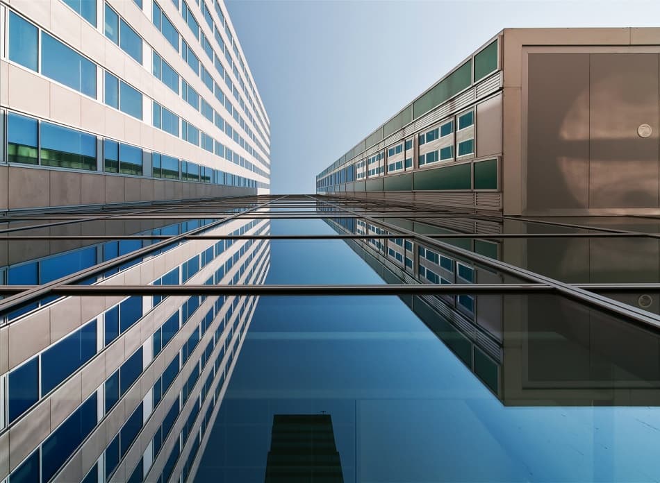 Glass Architecture Reflections by Henk van Maastricht — canvas wall art