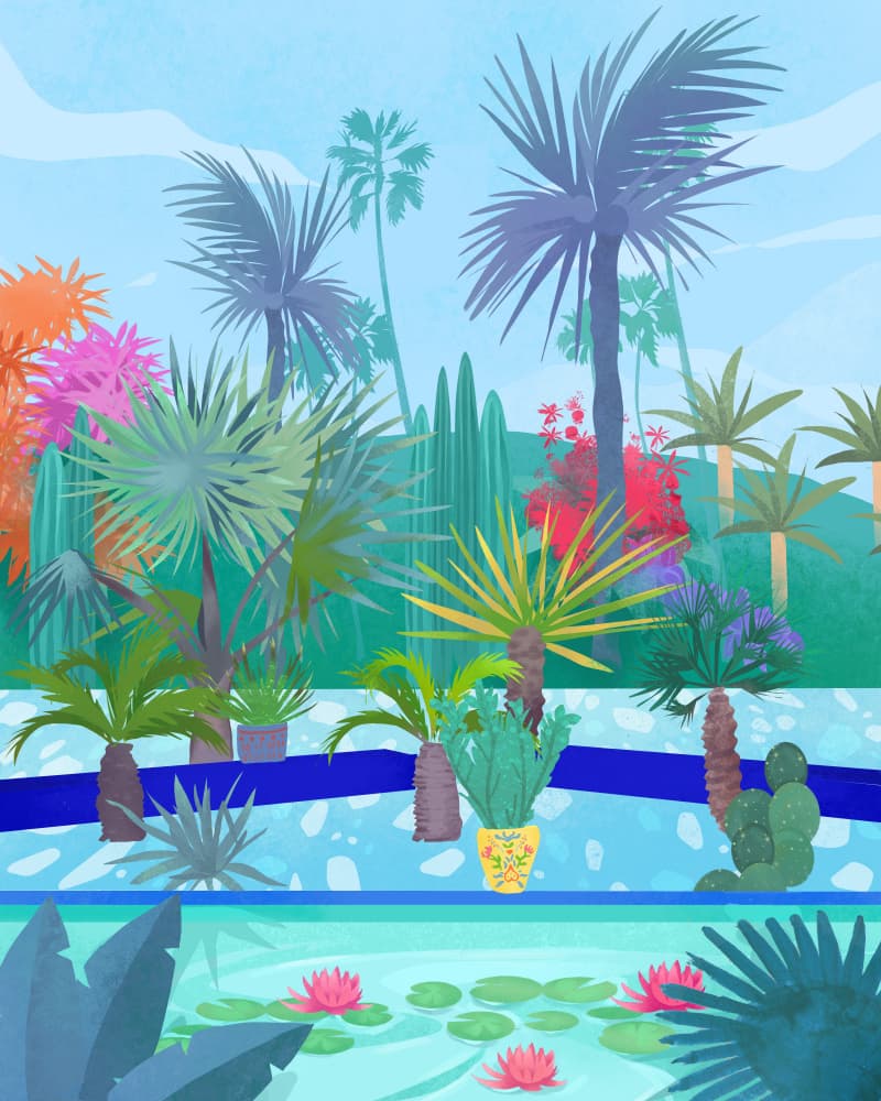 Moroccan Garden by Petra Lizde — canvas wall art