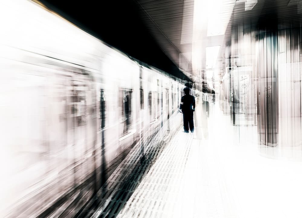 Solitary Platform Motion by Carmine Chiriacò — canvas wall art