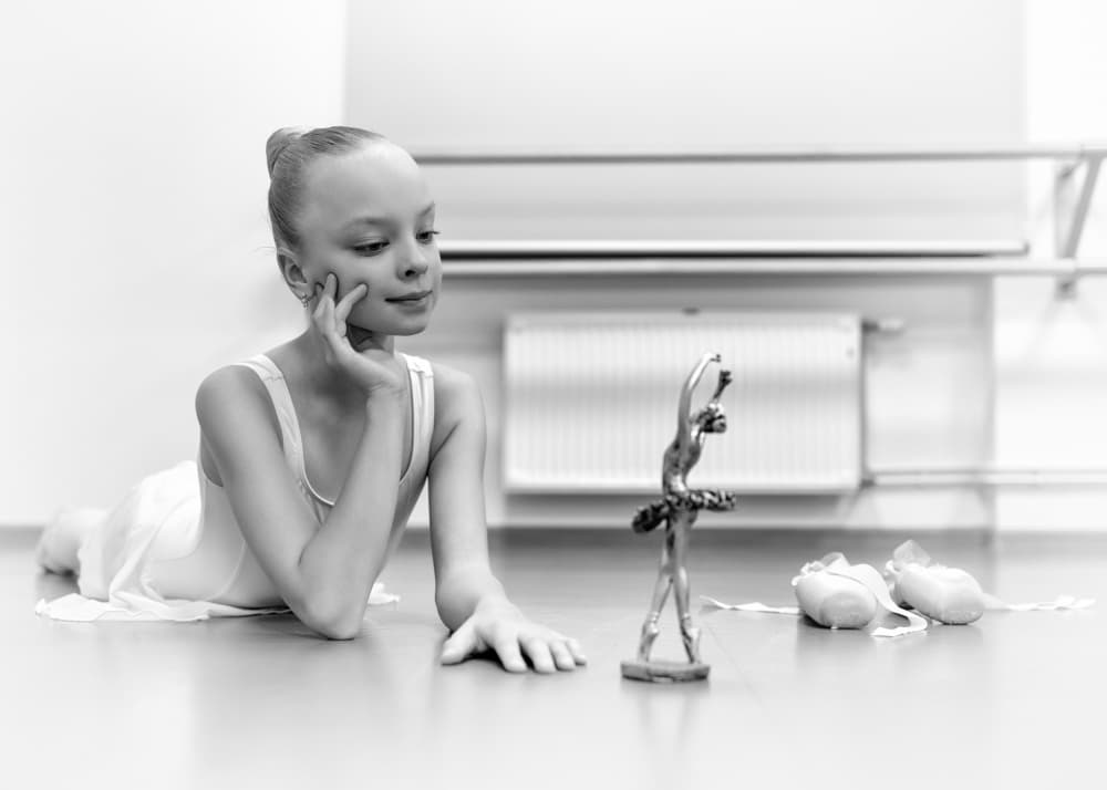 Ballerina's Quiet Dream by Normunds Kaprano — canvas wall art