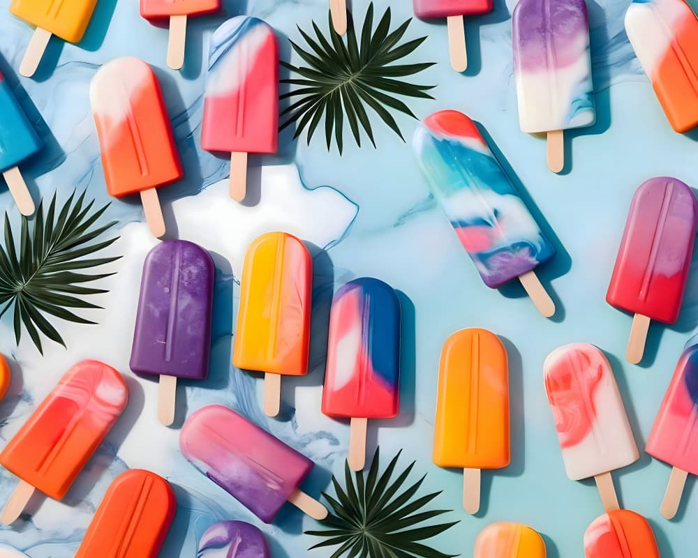 Vibrant Tropical Pops by Uma Gokhale — canvas wall art