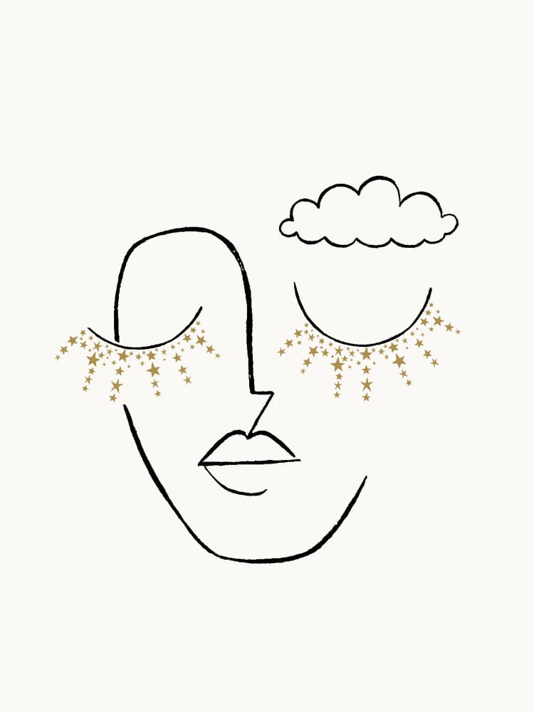 Dreamy Star Eyes by Aislinn Simmonds — canvas wall art