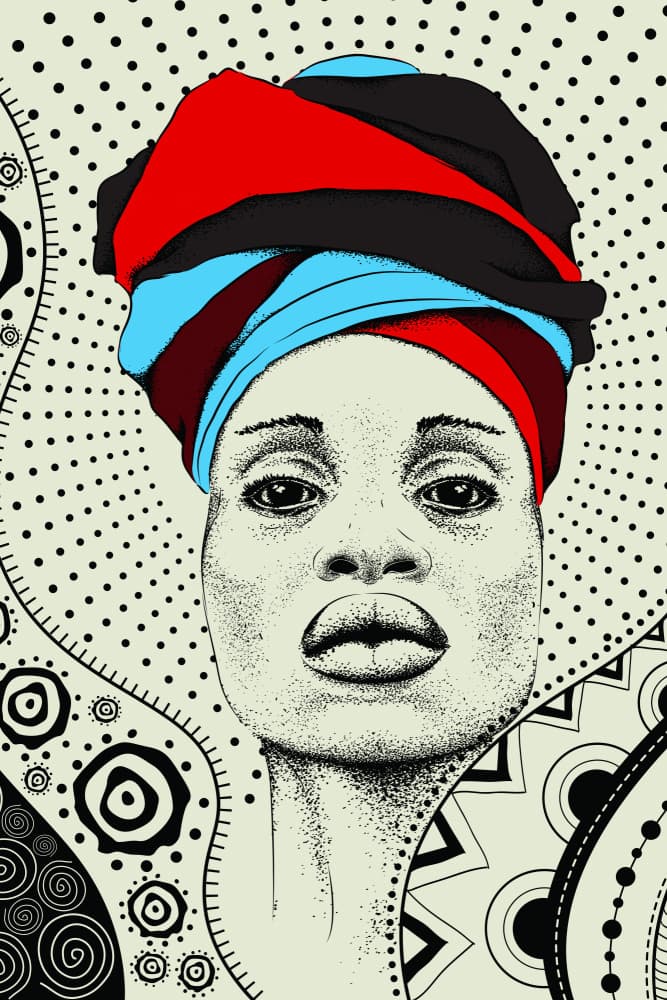 Bold African Woman by jay stanley — canvas wall art