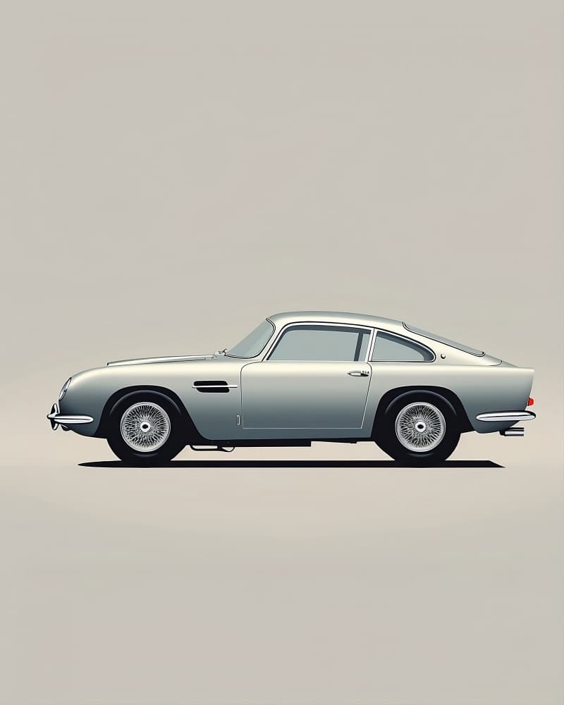 Elegant Vintage Coupe by Emiliano Deificus — canvas wall art