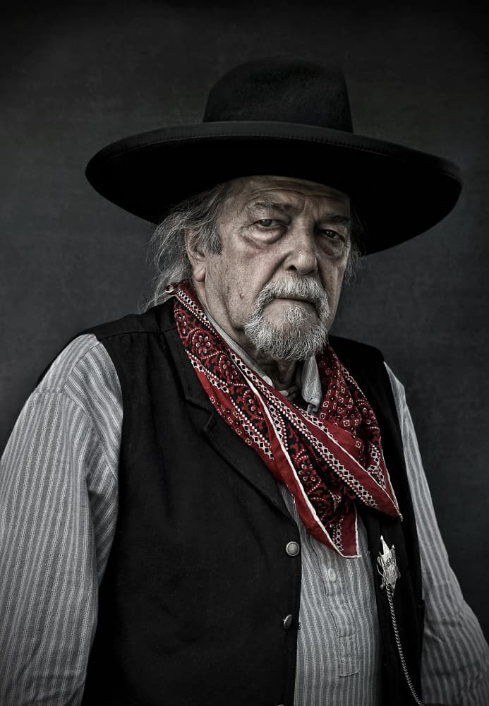 Grizzled Western Man by Jan Scheunders — canvas wall art