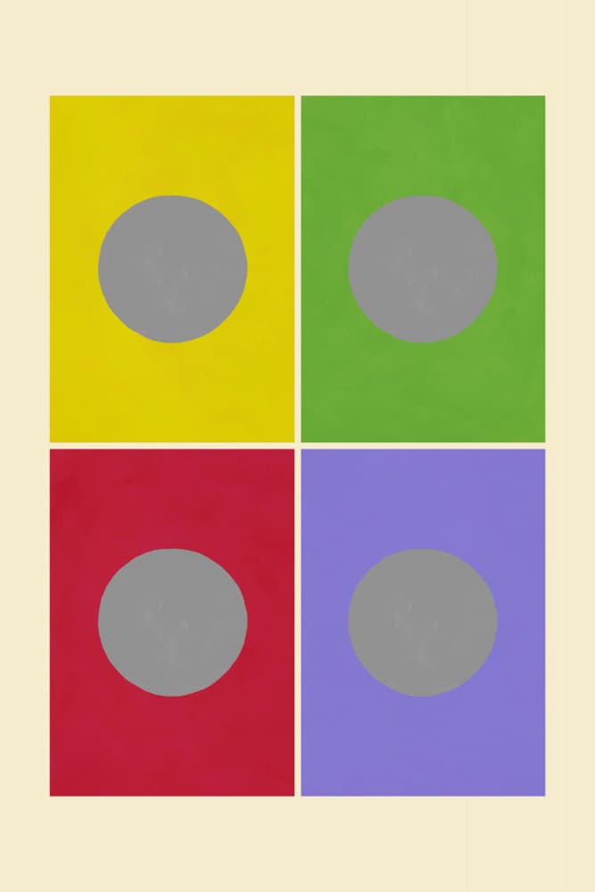 Bold Color Geometry by Rosana Laiz Blursbyai — canvas wall art