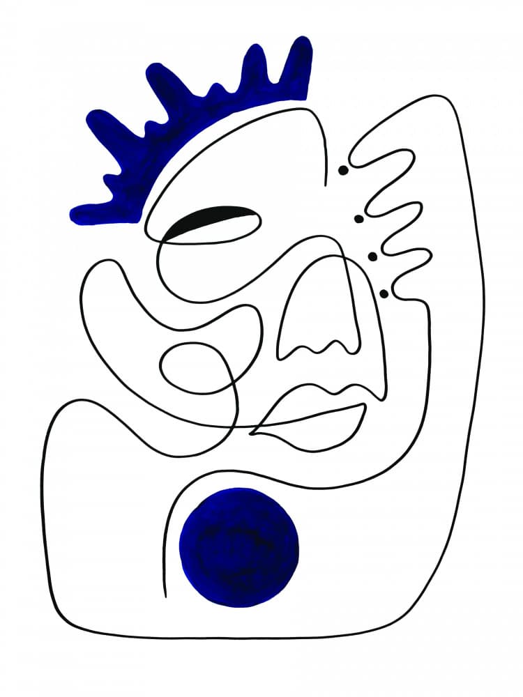 El Rey by Shatha Al Dafai — canvas wall art