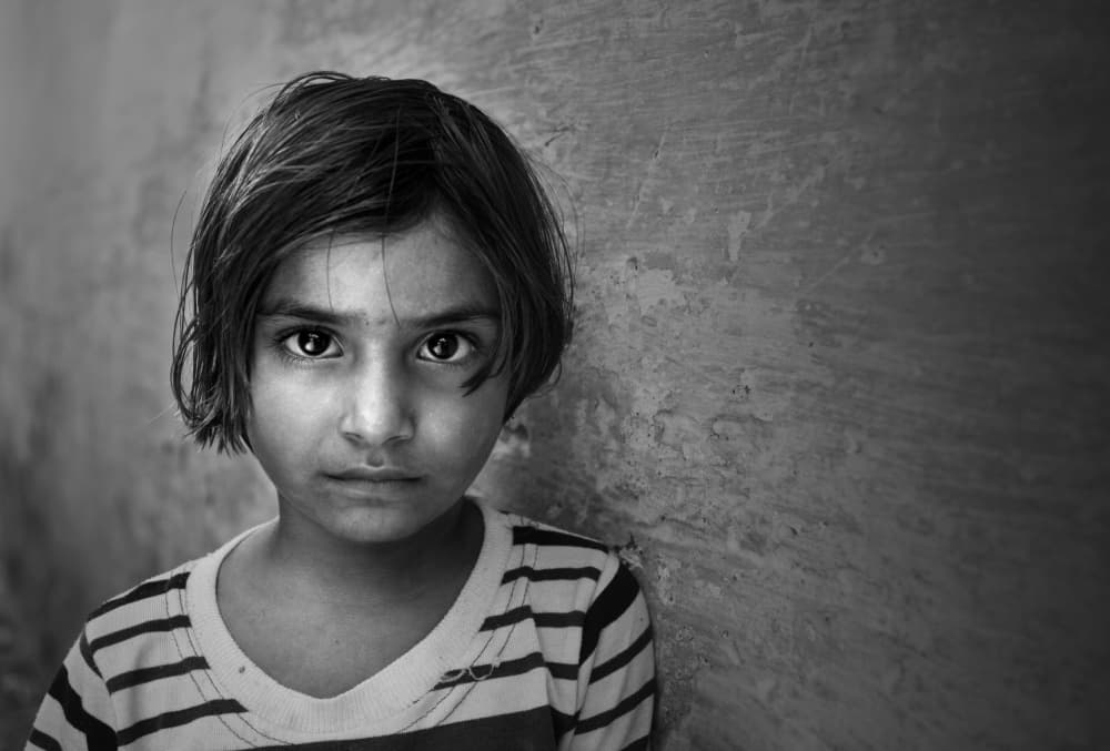 Young Girl's Gaze by Nasser Al-Nasser — canvas wall art
