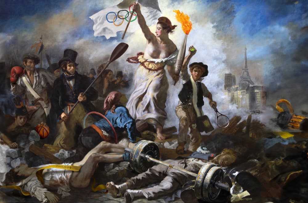 Olympic Liberty Paris by Artem Pozdniakov — canvas wall art