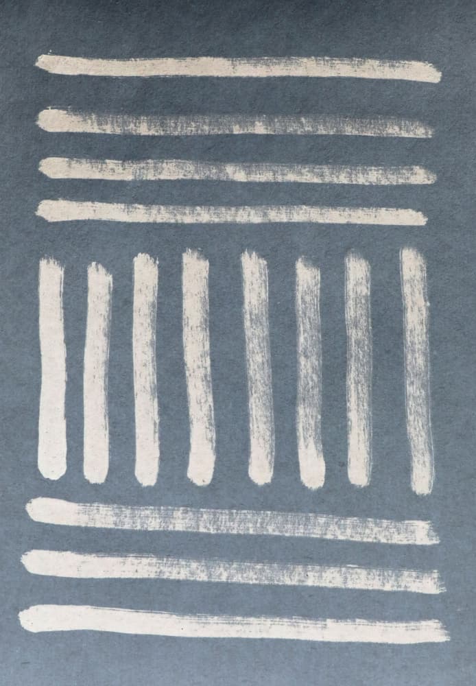 Abstract White Strokes by Santhosh ch — canvas wall art