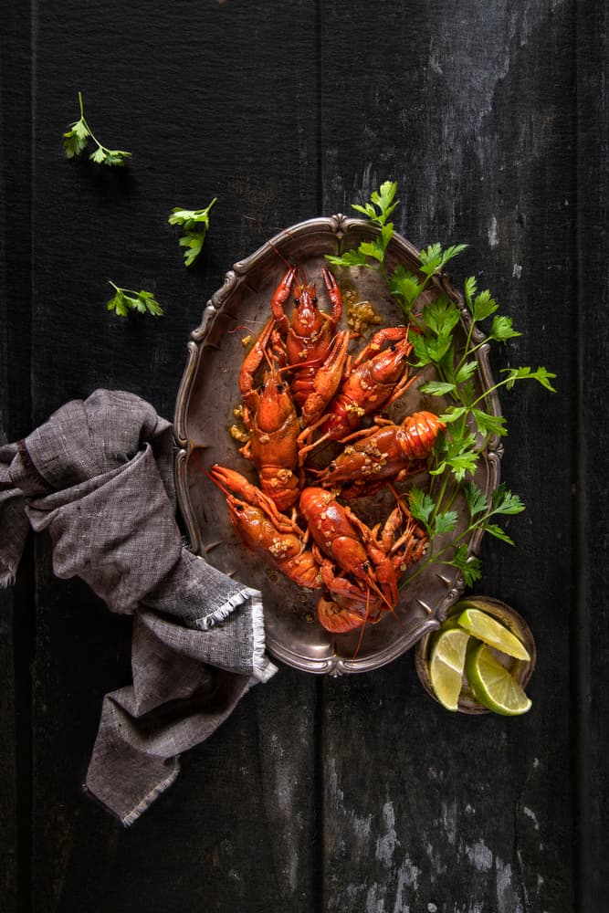Boiled Crawfish Feast by Diana Popescu — canvas wall art