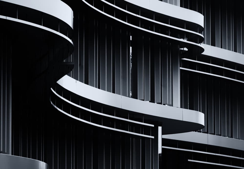 Straight and curved by Jeroen van de Wiel — canvas wall art