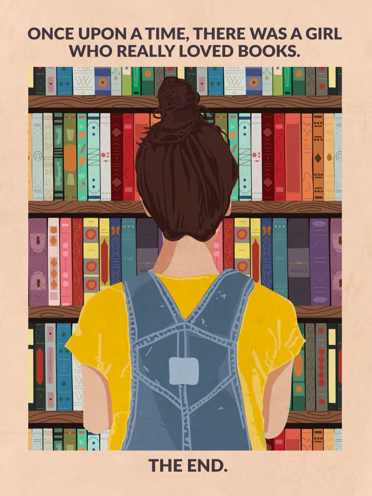 Lost In Books by WallChart Art Studio — canvas wall art