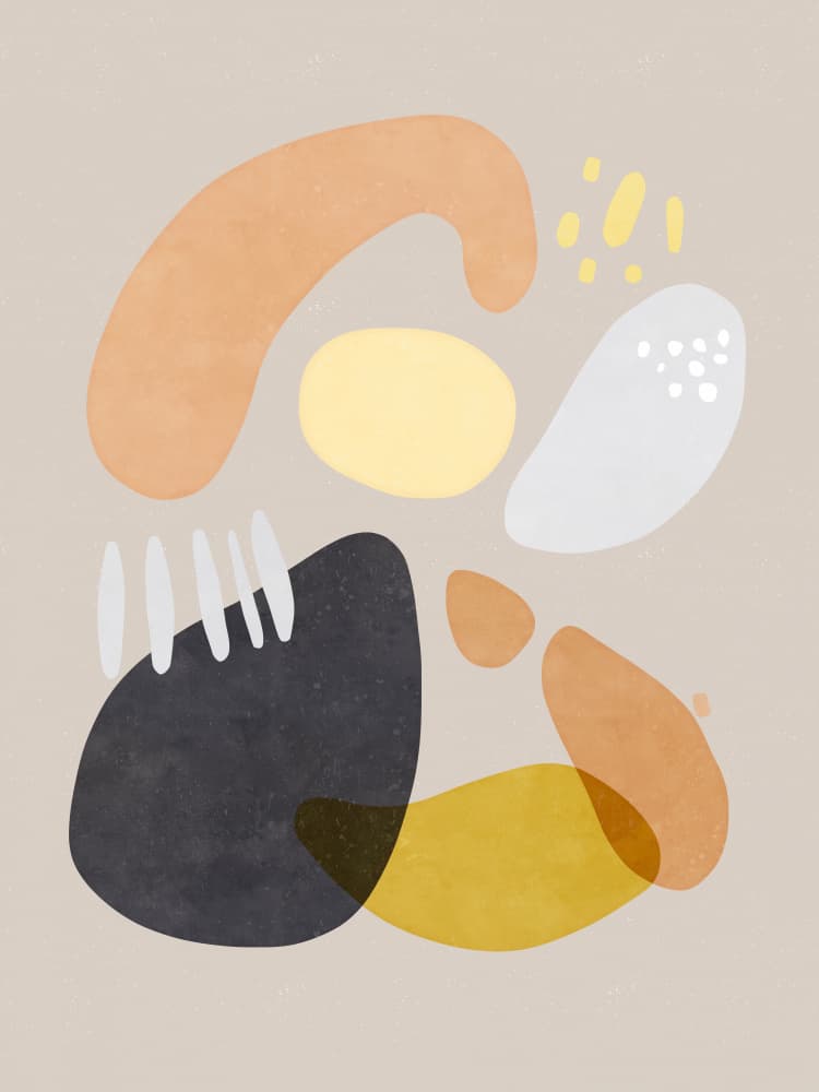 Organic Modern Shapes by Ninola Design — canvas wall art