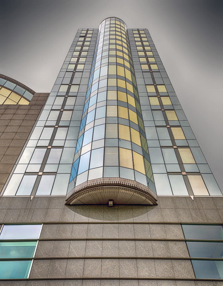 Modern Glass Tower by Urs Zimmermann — canvas wall art