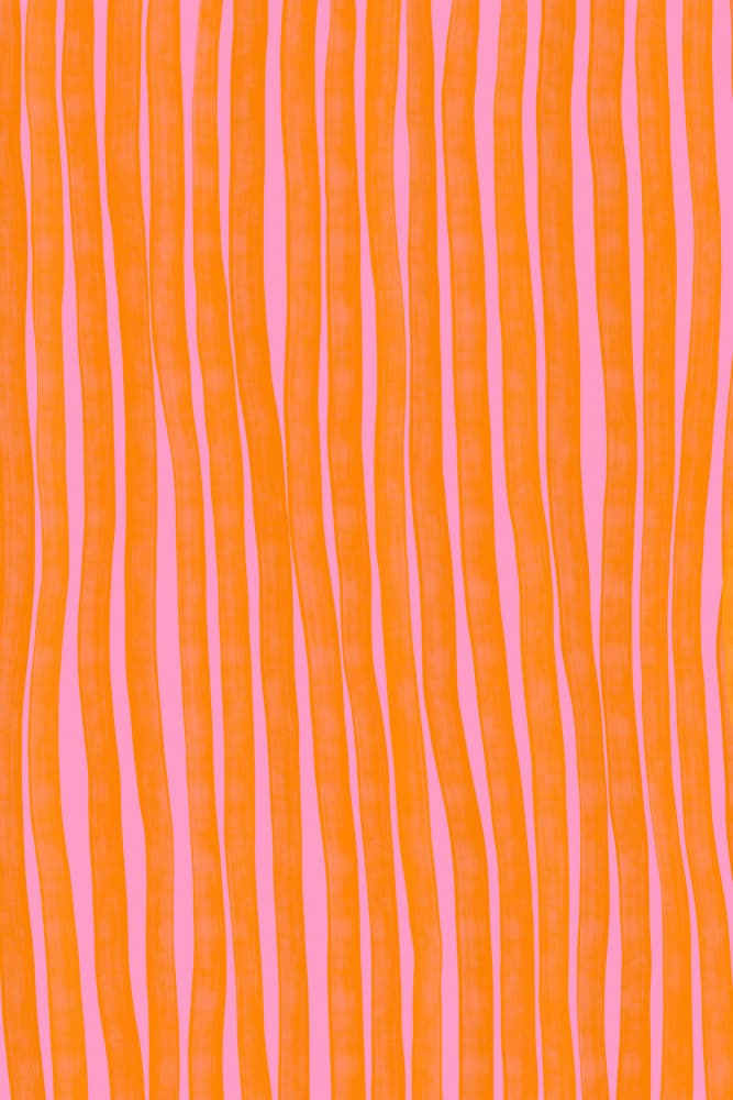 Oangestripes by Treechild — canvas wall art