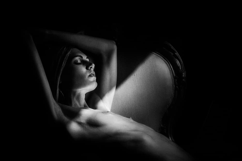 Serene Woman In Light by Holger Droste — canvas wall art