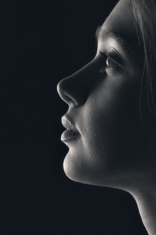Elegant Profile Portrait by Rostovskiy Anton — canvas wall art