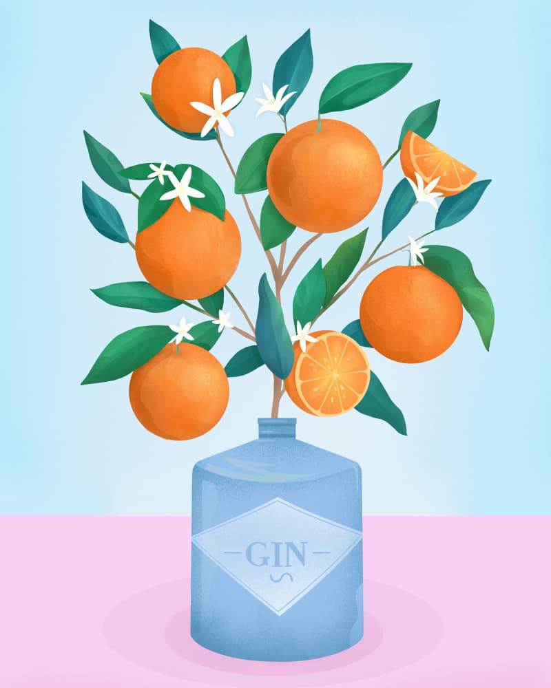 Oranges by Petra Lizde — canvas wall art