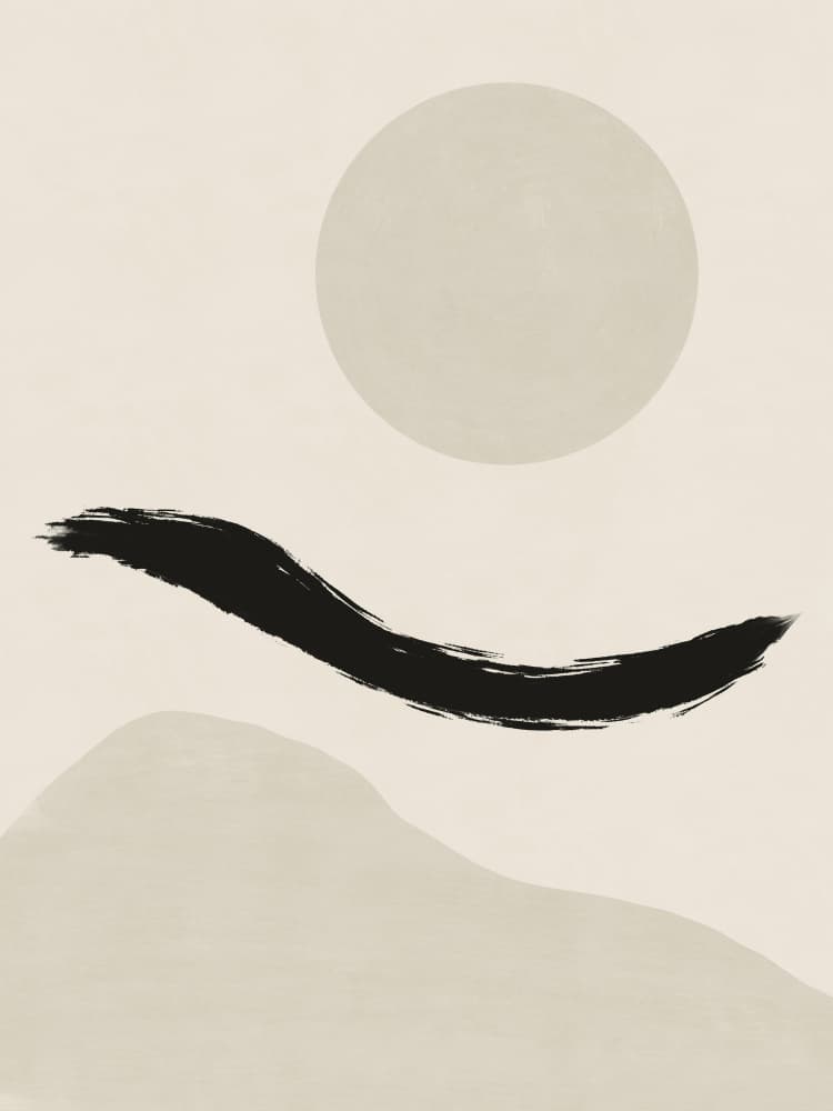 Desert Sun Abstract by Little Dean — canvas wall art