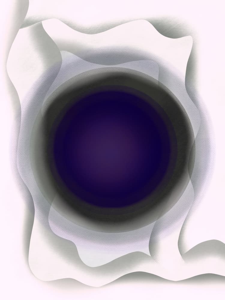 Deep Purple Abyss by Little Dean — canvas wall art