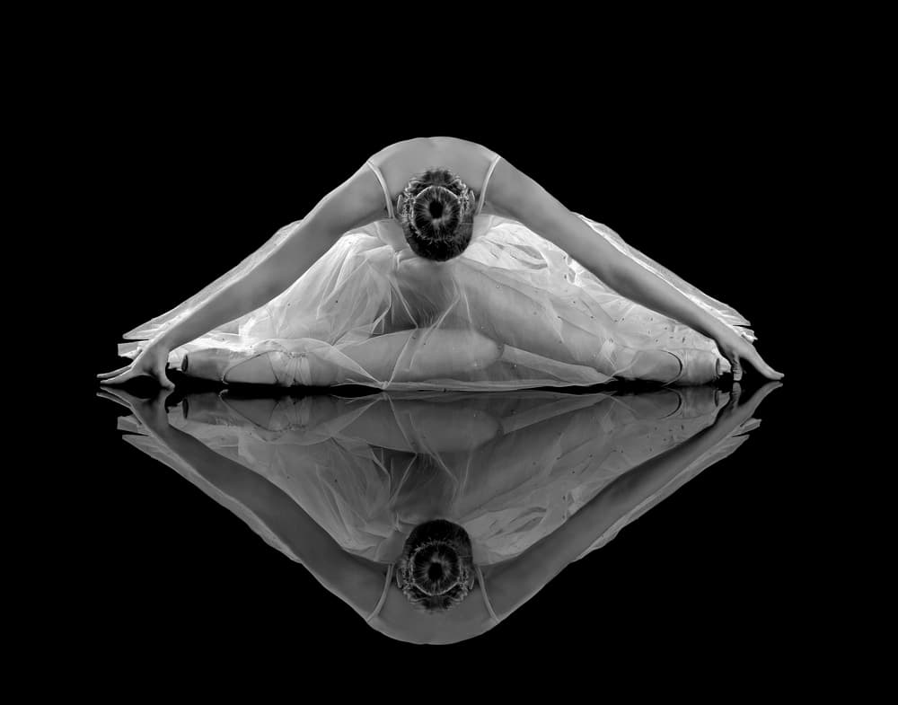 Graceful Ballerina Reflection by Pauline Pentony MA ARPS DPAGB — canvas wall art