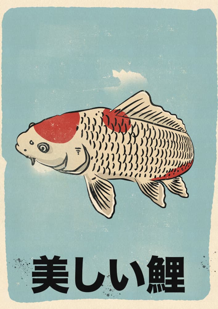 Beautiful Japanese Koi by Nicholas — canvas wall art