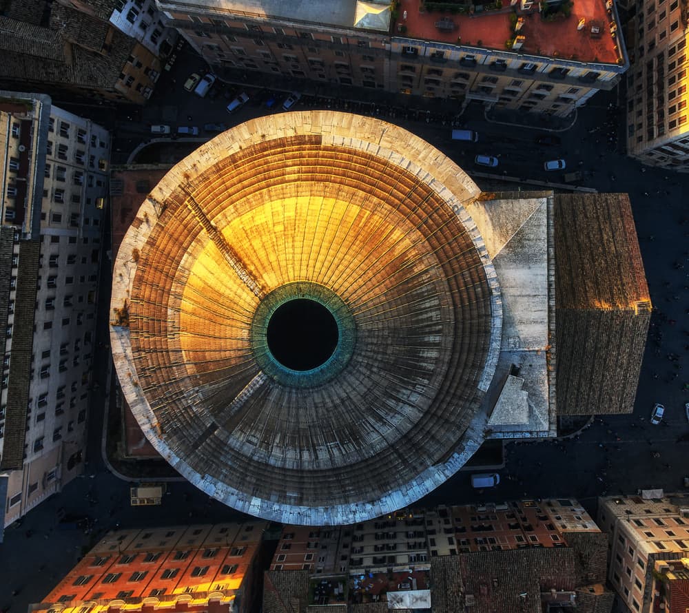 Pantheon Golden Dome by Stan Huang — canvas wall art