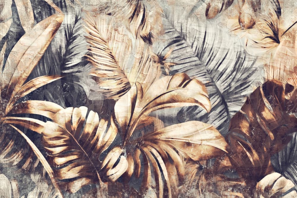 Vintage Tropical Leaves by Rafal Kulik — canvas wall art