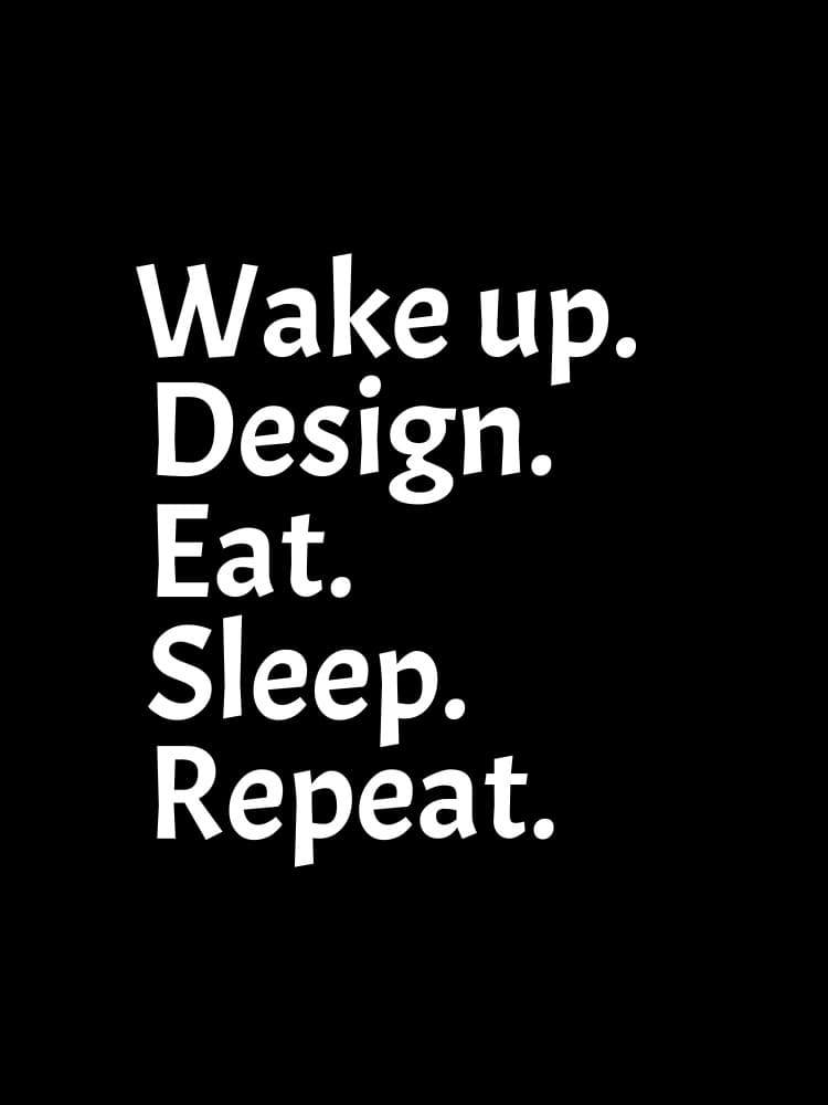 Wake Up Design Repeat by Happie Eagle — canvas wall art