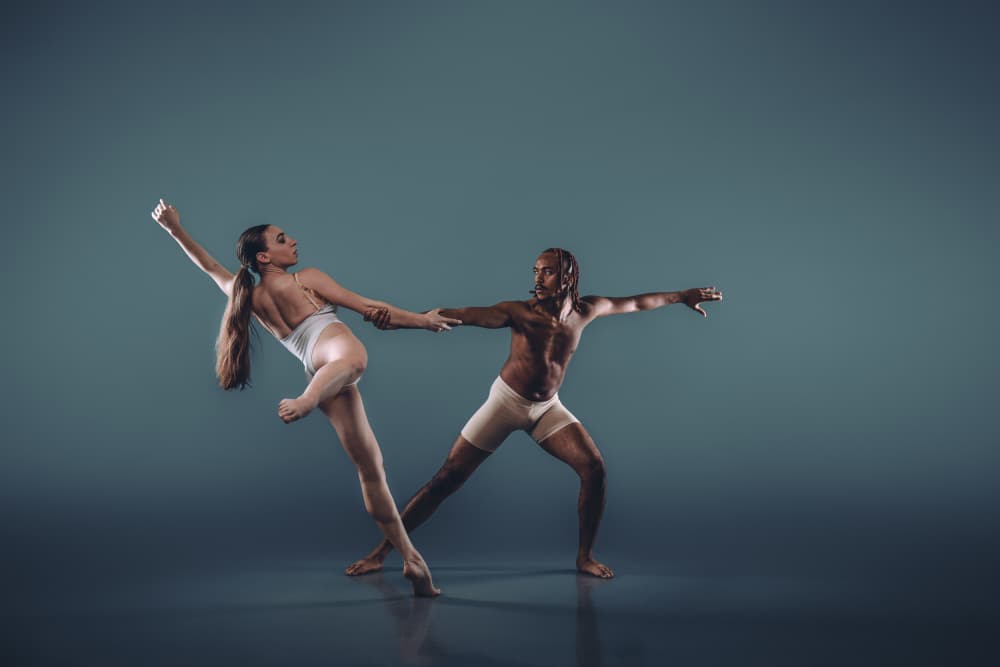 Contemporary Dance Duet by Rob Li — canvas wall art