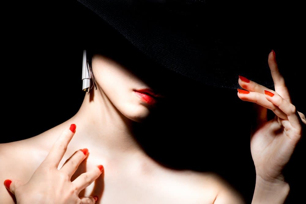 Mysterious Woman In Hat by Masatoshi Washimi — canvas wall art