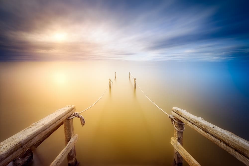 Dreamy Pier Horizon by Jose Antonio Triviño Sanchez — canvas wall art