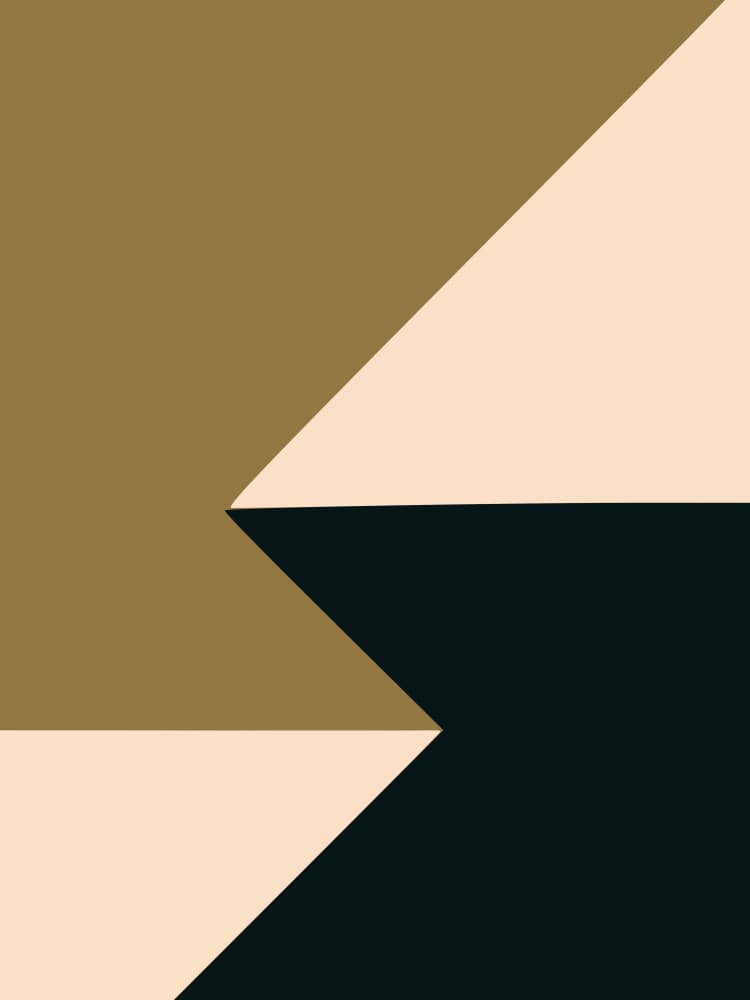 Sharp Geometric Abstraction by Little Dean — canvas wall art